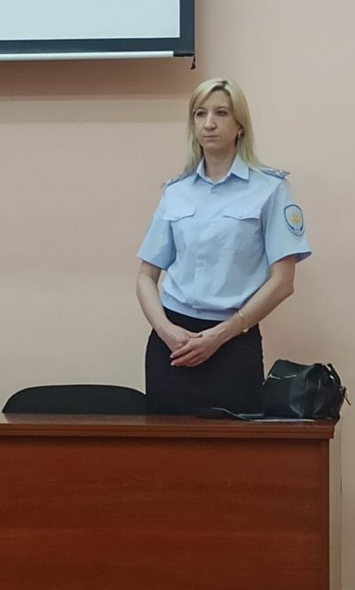 Встреча студентов НЮИ (ф) ТГУ с представителем УМВД по городу Новосибирску